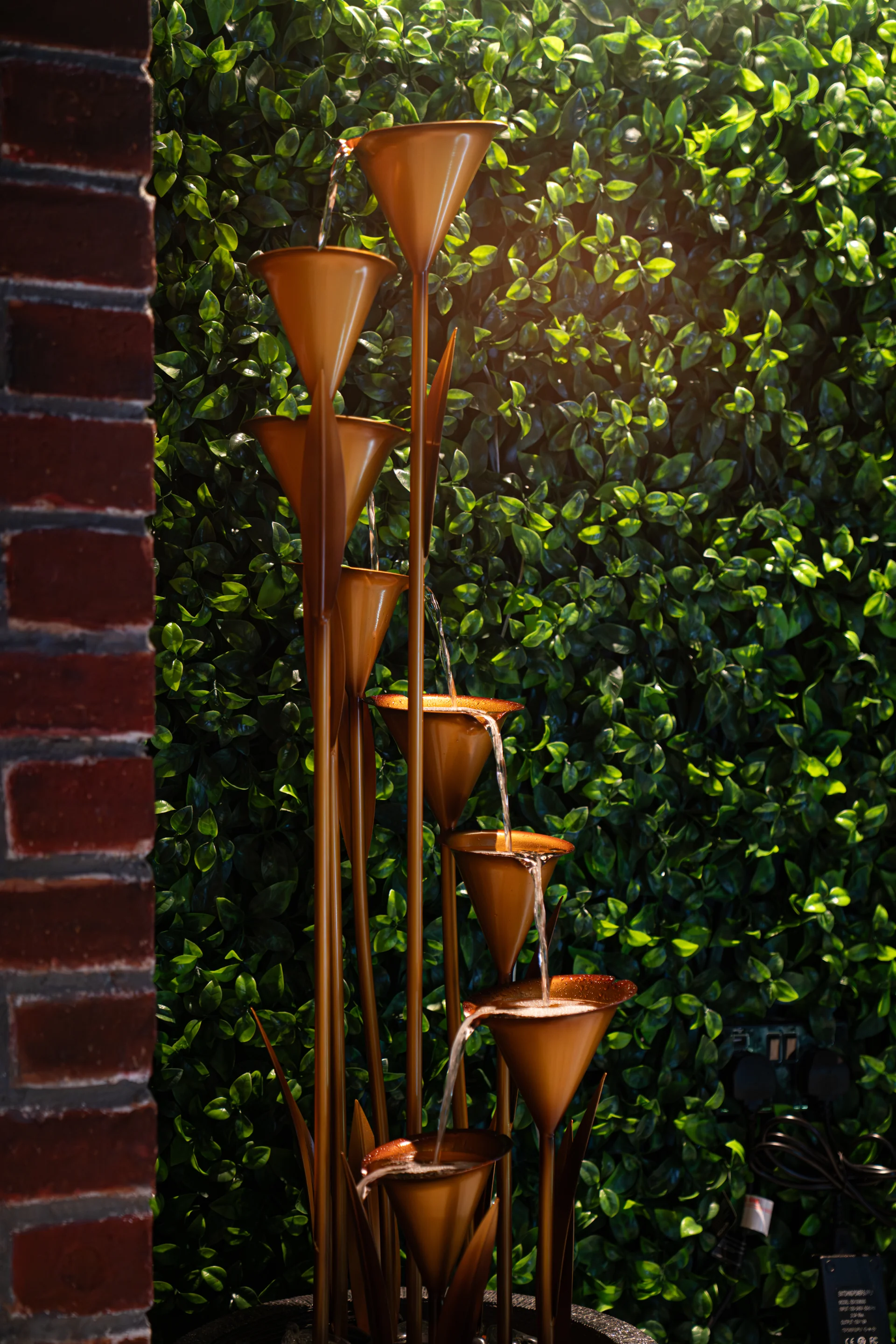 Cravorii copper water feature