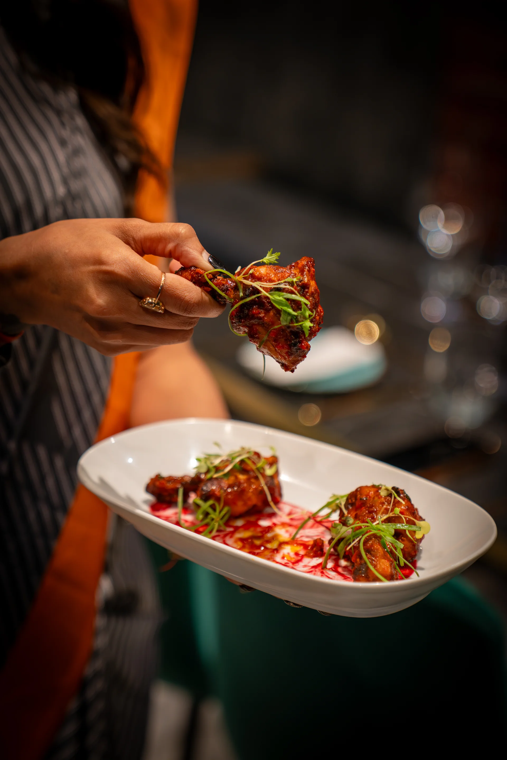 Cravorii dish — hand-picked detail