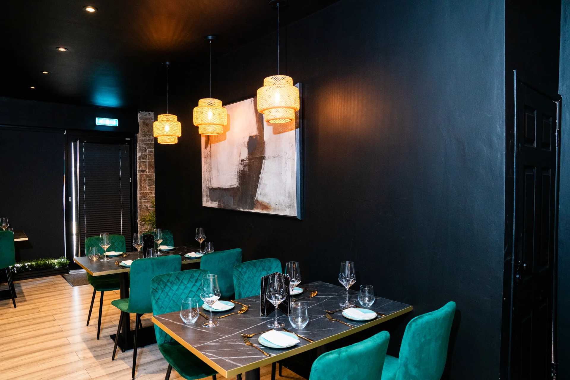 Cravorii pendant lights and art
